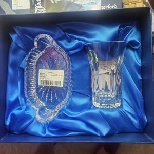 NIB Rare Waterford Crystal Bathroom Vanity Gift Set